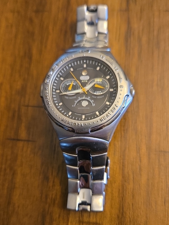 Rip Curl Other - Vintage Rip Curl Tidewater Silver Stainless Steel Watch